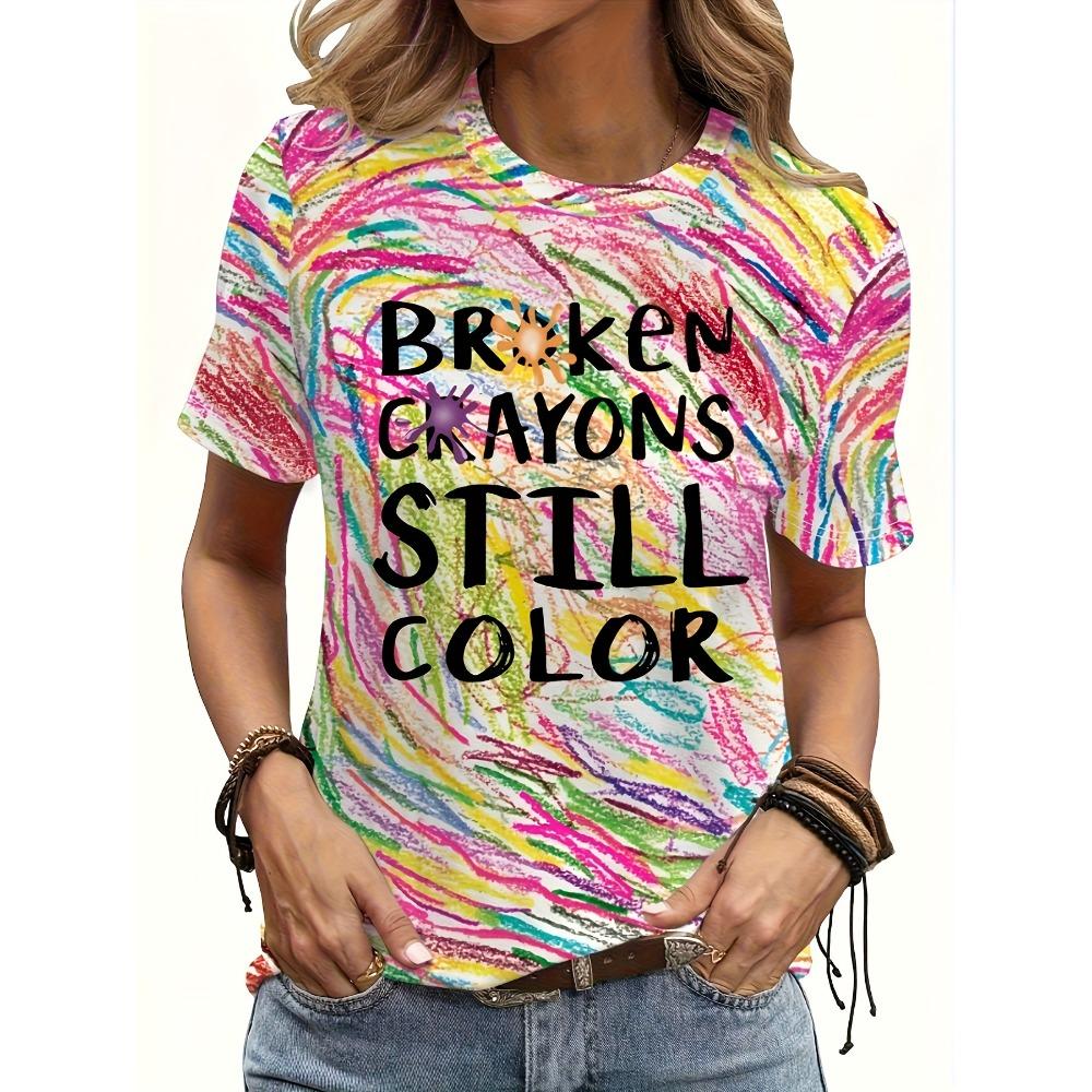 

Женская футболка с рисунком Сломанный карандаш все еще имеет цвет M