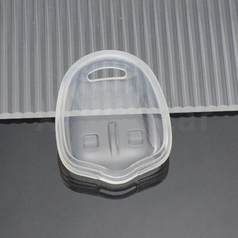 Autoschlüsselhülle für Mitsubishi Lancer EX ASX Outlander Galant Pajero, transparente TPU-Fernbedienung, Auto-Shell-Schlüsselanhänger-Zubehör