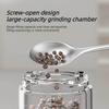Electric Salt and Pepper Grinder Set USB Rechargeable Spice Mill Adjustable Coarseness for Kitchen Cooking BBQ Seasoning Use