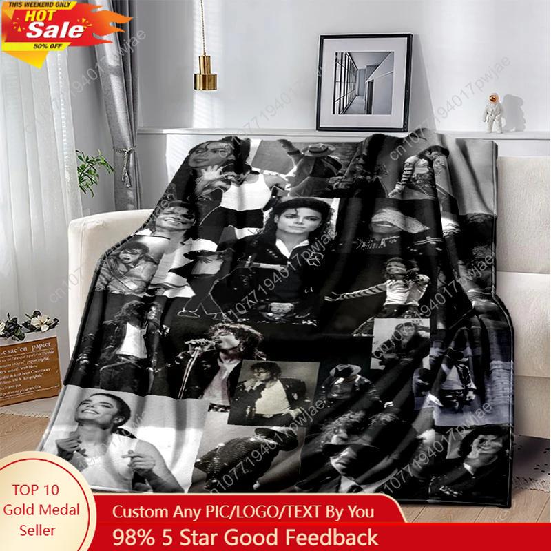 MJ 29 Nuovo Michael Jackson Pop Star King Coperta Morbida Coperta da Divano Casa Camera da Letto Letto Divano Viaggio Ufficio BambiniCoperta Coperte Personalizzate