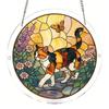 Yousheng Acrylic Puzzle Suncatcher DIY Jigsaw Puzzle Suncatcher Kit with UV Printed Design Colorful Window Hanging Ornament for Home Garden Decor