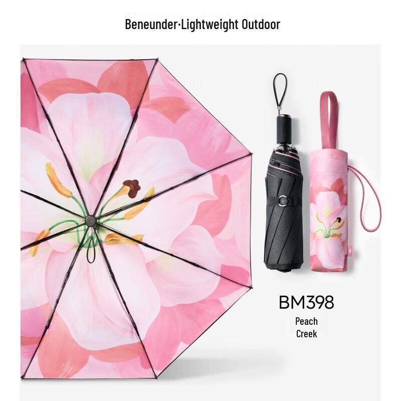 Beneunder Wildflower UV Protection Triple-Fold Umbrella