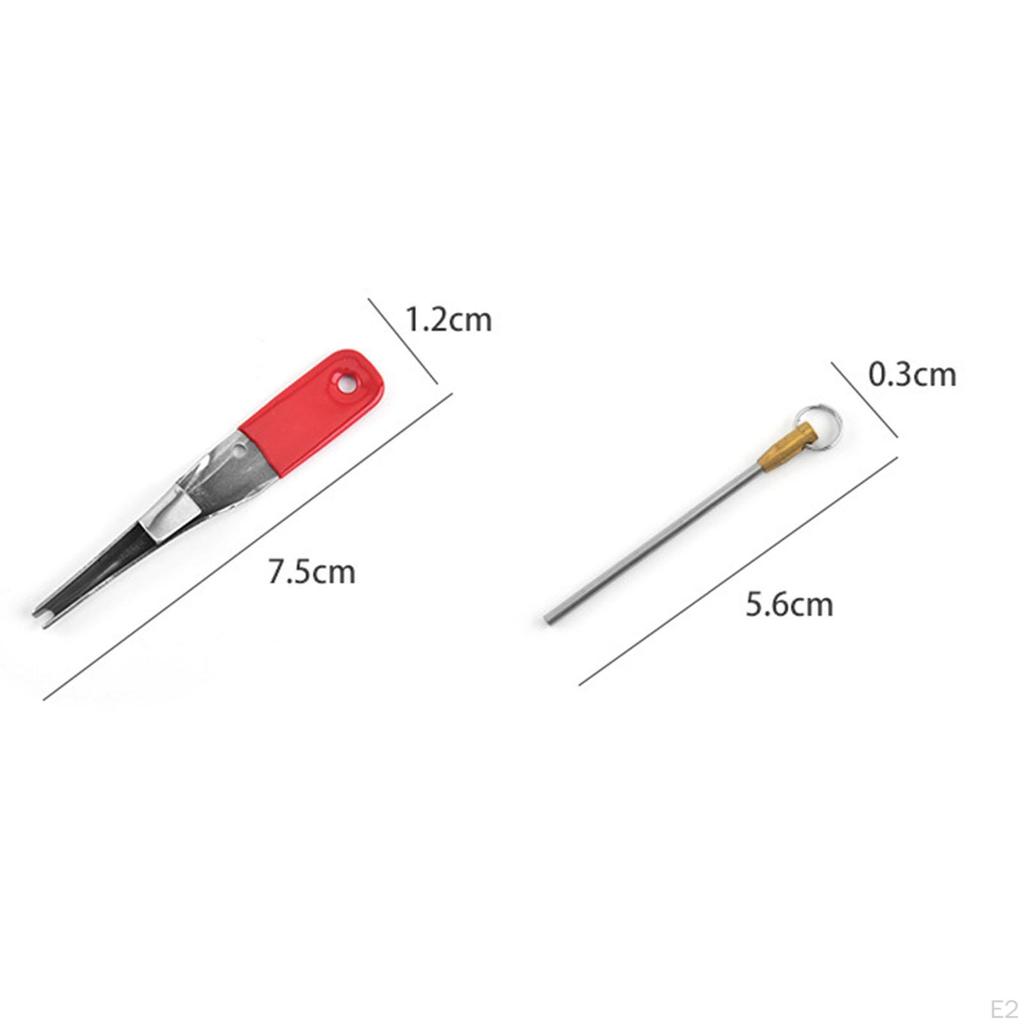 Fishing Line Knot Tyer,2Pcs Tool Set,Practical Fast Knotting Upper Lure Aid Tool,Gift for