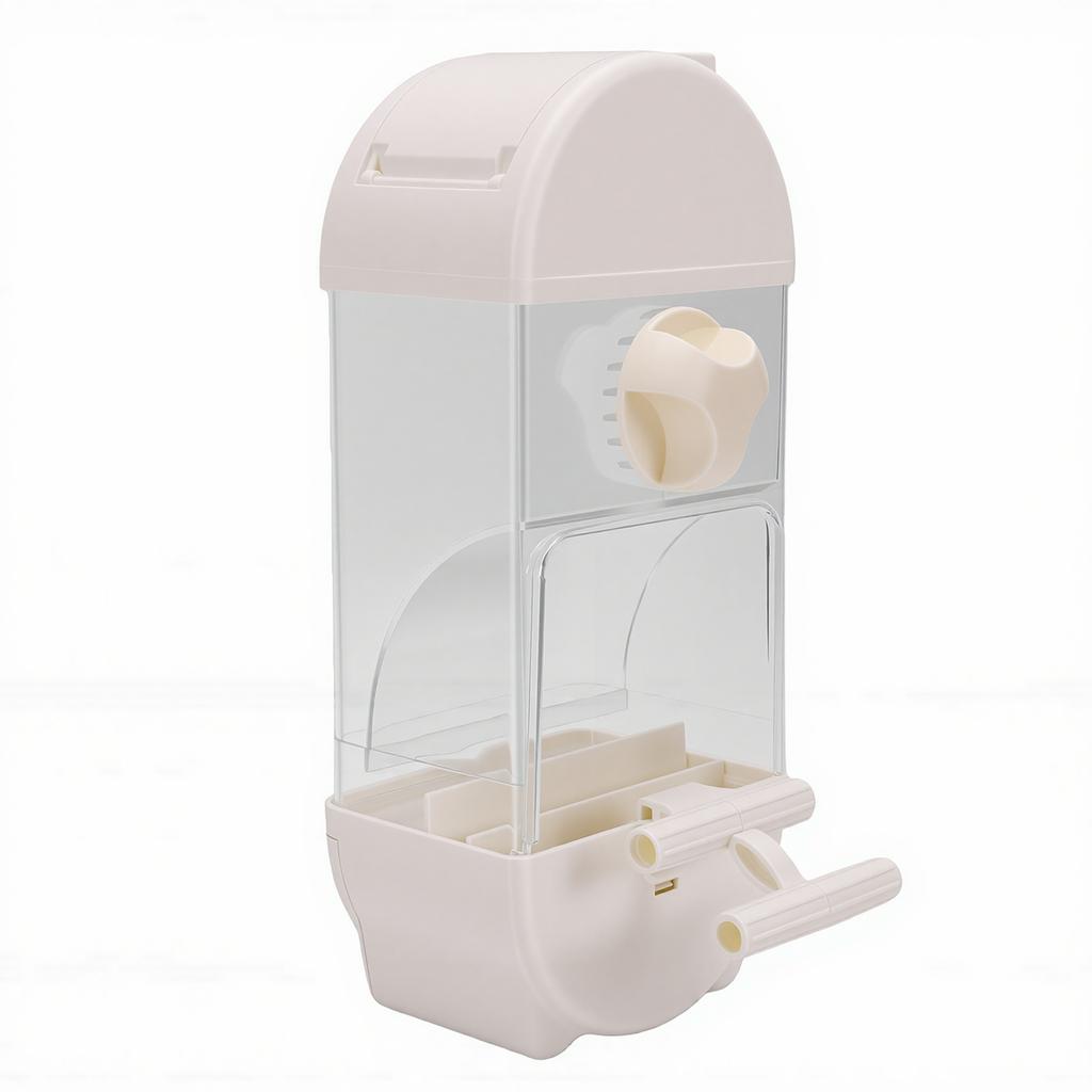Automatic Bird Feeder Spill Proof 800ml Plastic Hanging Bird Cage Feeder for Parrot Parakeets Lovebirds