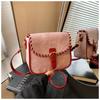 Textured matte bag women's bag winter new high-end sense versatile commuter fashion niche shoulder messenger bag