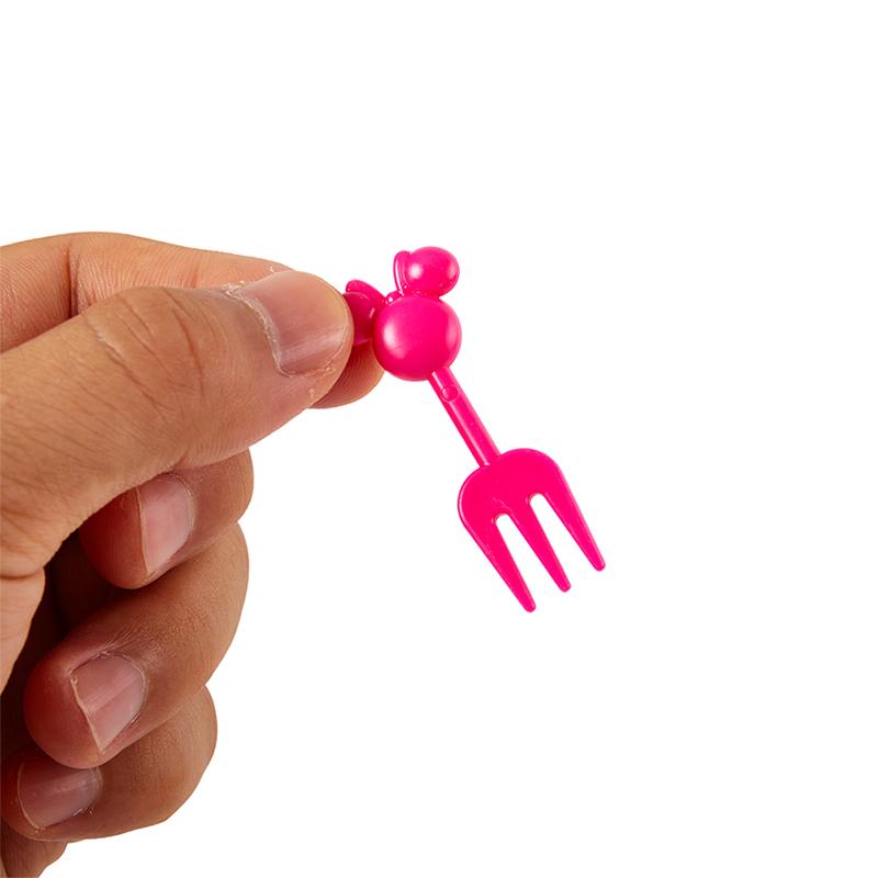 10ks Mini kreslený film Vidlička na ovoce Dětská Svačina Dort Dezert Párátko Bento Obědy Party Dekorace Vidlička na ovoce