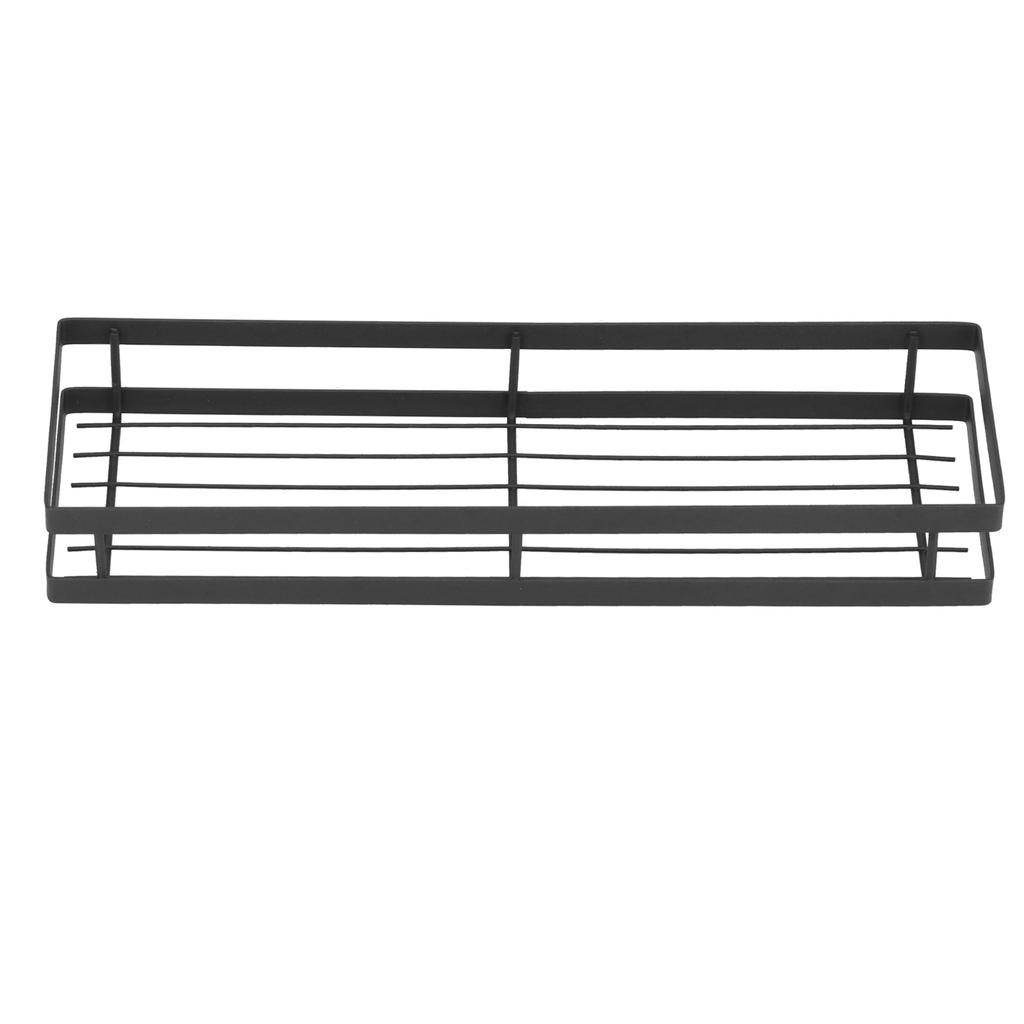 Spice Rack Wall Mounted Seasoning Rack Iron Cabinet Storage Holder Organizer for KitchenLength 40cm 15.7in