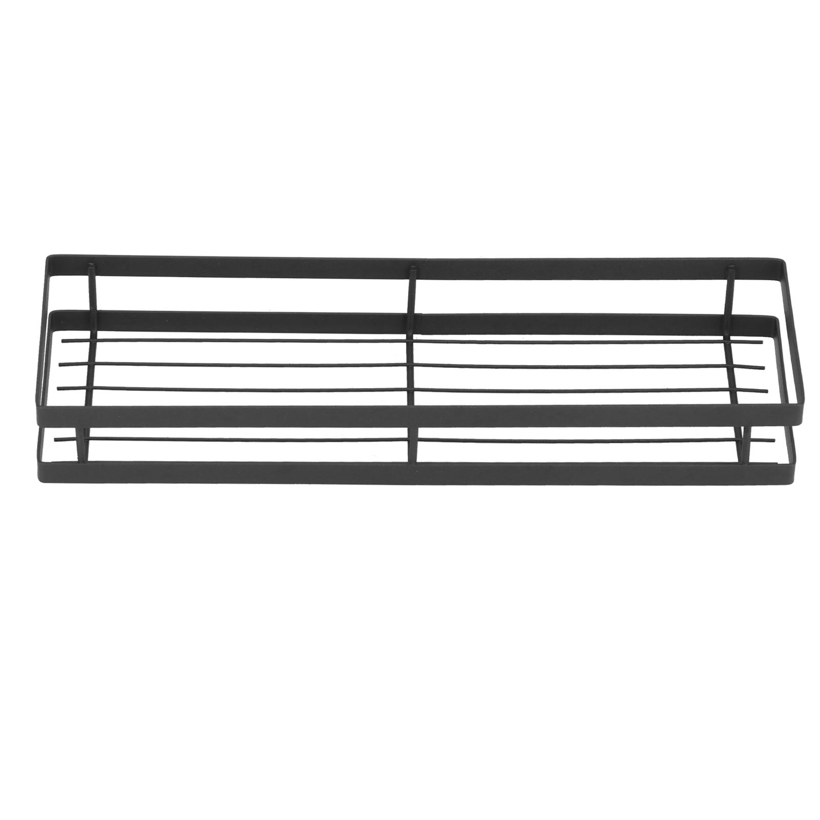 

Spice Rack Wall Mounted Seasoning Rack Iron Cabinet Storage Holder Organizer for KitchenLength 40cm 15.7in