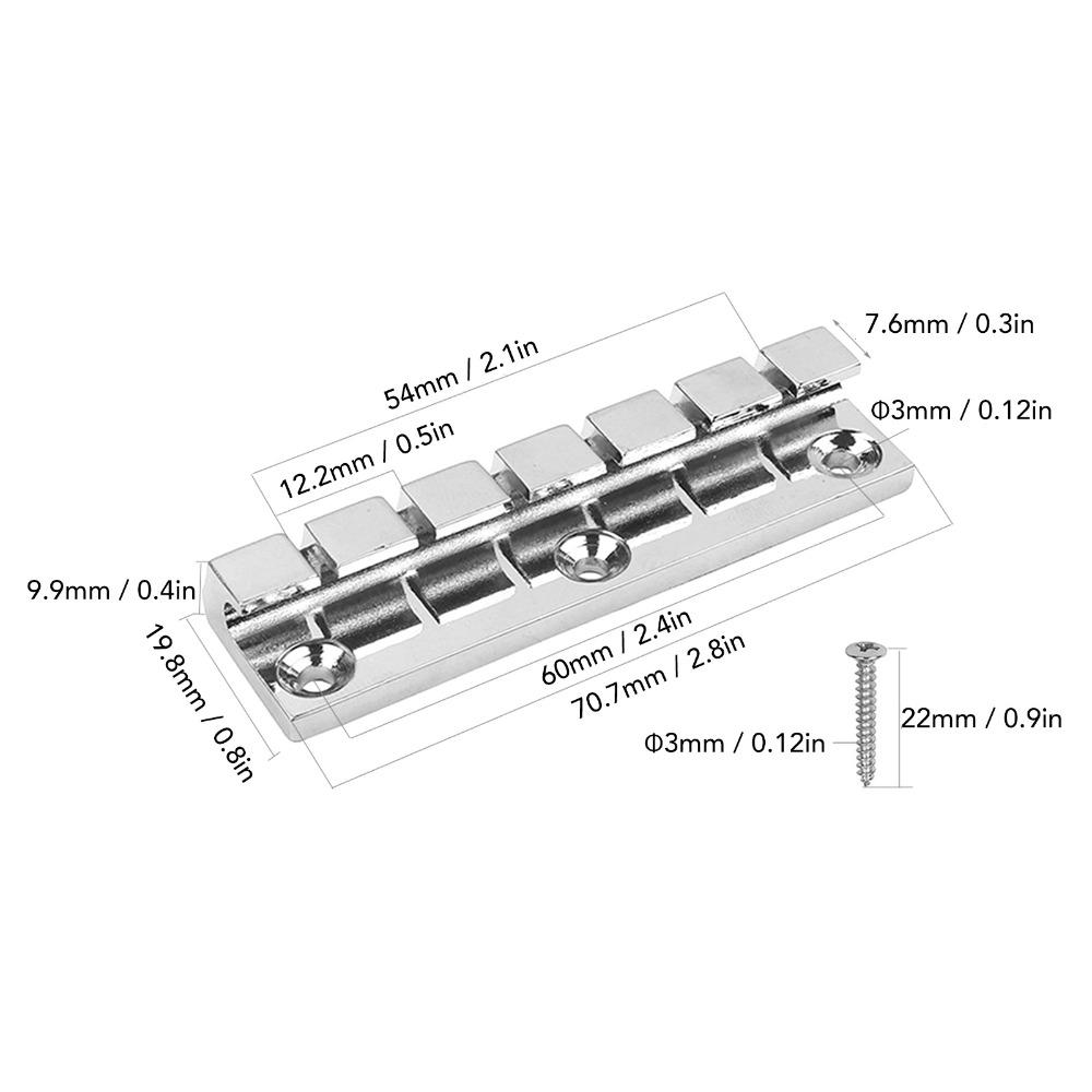 Metal Material Hardtail Bridge  Electric Guitar Replacement