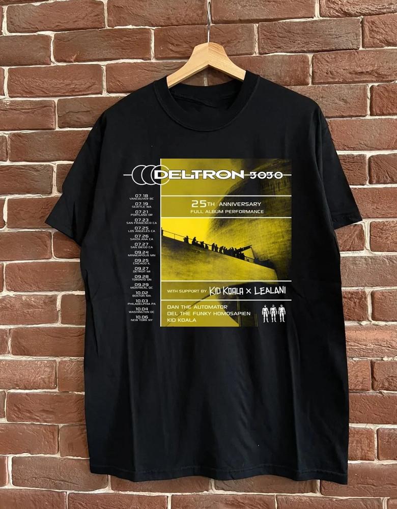 New Deltron 3030 Tour Heavy Cotton Black T Shirt S-5XL For Fans Unisex T-Shirt XXXXL