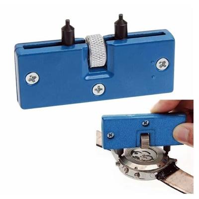 Professional Watch Back Remover Tool, Metal Adjustable Rectangle Watch Back Case Cover Press Closer & Opener Opening Removal Screw