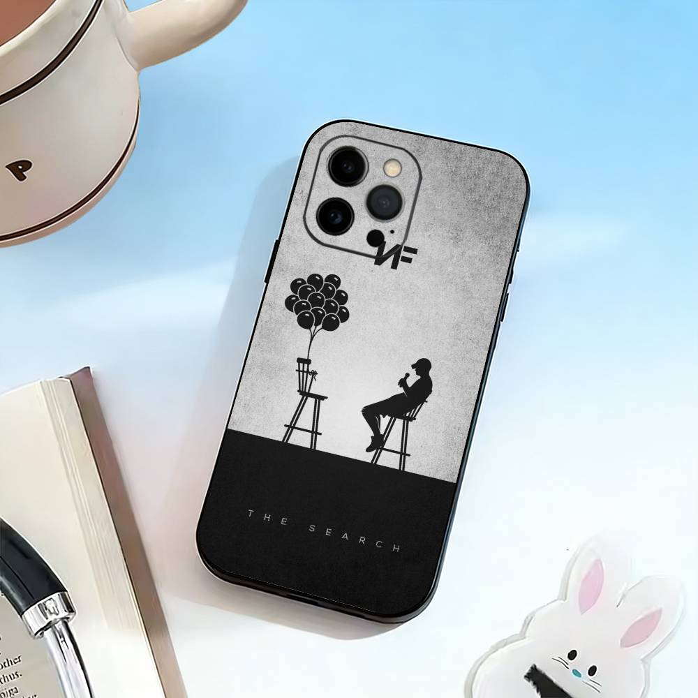 

Singer NF Rapper Phone Case For iPhone 17,16,15,14,13,12,11 Plus,Pro Max,XS,Soft Silicone Black Cover iPhone11PROMAX