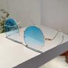Oversized Round Sunglasses Women  New Fashion Vintage Gradient Shades Retro Trendy Luxury Stylish Design Sun Glasses