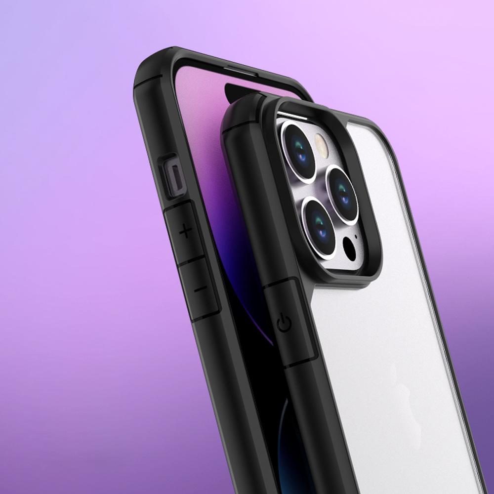 Transparente Harte Acryl Handyhülle Für iPhone 14 15 Pro Max Stoßfeste Hülle Funda iPhone 11 12 13 Pro Silikonrahmen Rückseite