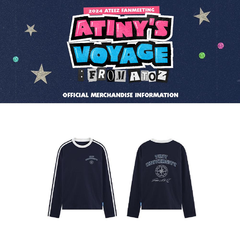 

Футболка с длинным рукавом с фан-встречей ATEEZ 2024 ATINY s Voyage From A to Z