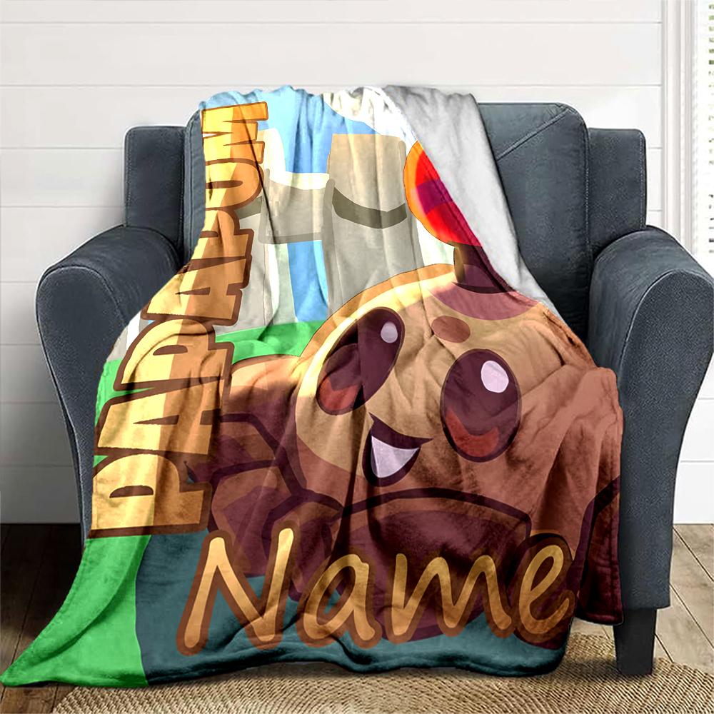 Customiz Name Personality Plants Vs. Zombies Blanket Soft &Warm Sofa Office Bed Travel Lunch Break Blanket, Gift Suitable All Seasons