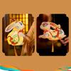 DIY Rabbit Lantern Light-up Chinese Style Lantern 3D Waterproof Lantern Photo Prop for Mid-Autumn Festival Celebration Party Decoration