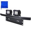 Wellvie LED Pipe Bumper with Work License Plate and Bracket Universal for Land and Other Car Car Supplies Light, Light, Set, Black, Cruiser, Hiace,