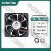 Gdstime DC 12V 24V 48V 12cm 120mm Dual Ball Cooler 12038 120x38mm Brushless Booster Fan for Btc Machine Chassis Cabinet Cooling