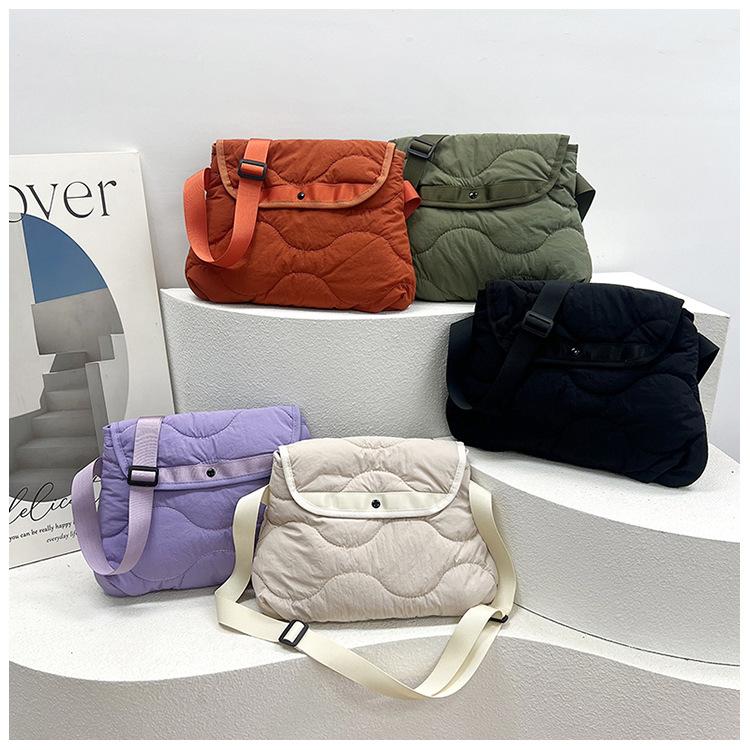 Koreansk ny diamantnylonväska, moderiktig och med stor kapacitet