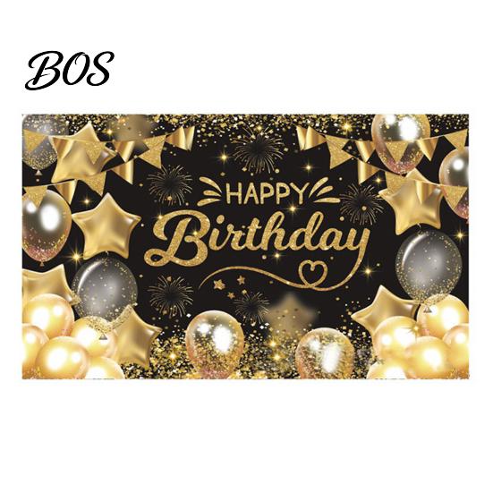 Wrinkle-resistant Birthday Banner Happy Backdrop, Party Photo Background Cloth for Celebration, Bright Color Bunting Flag Decor Kids Women, Supplies