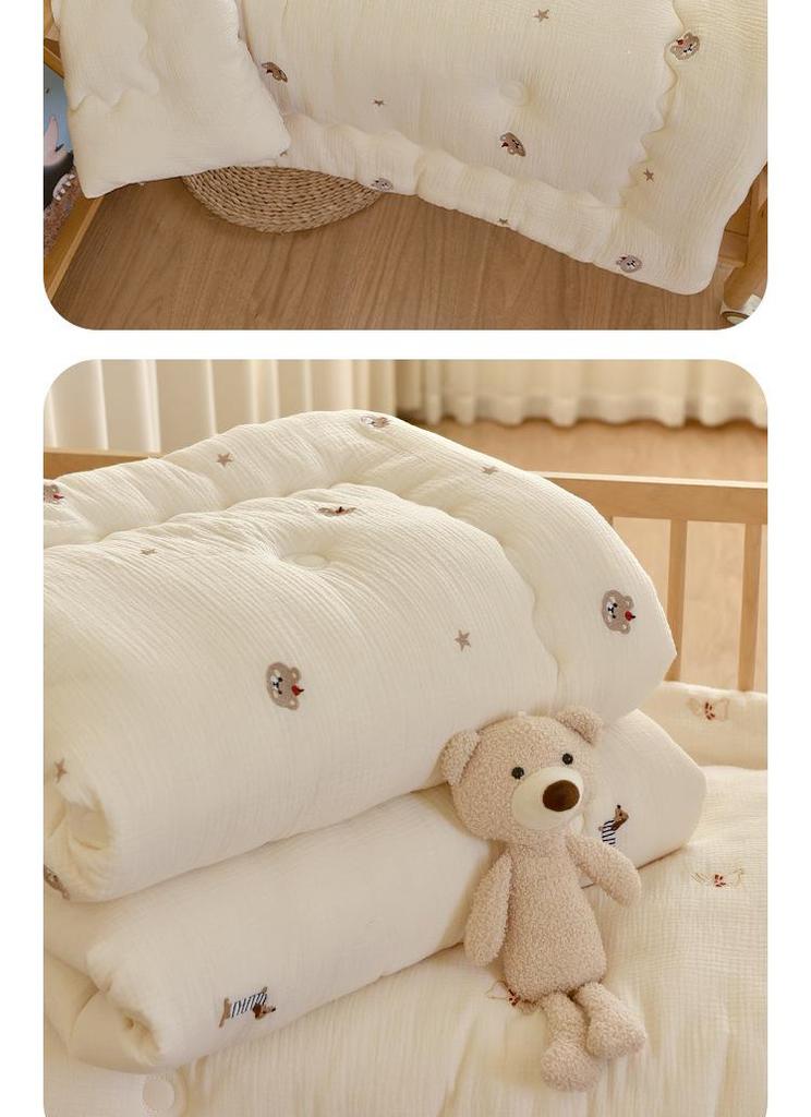 Thickened Pure Cotton Baby Quilt for Autumn/Winter - Newborn & Toddler Nap Blanket