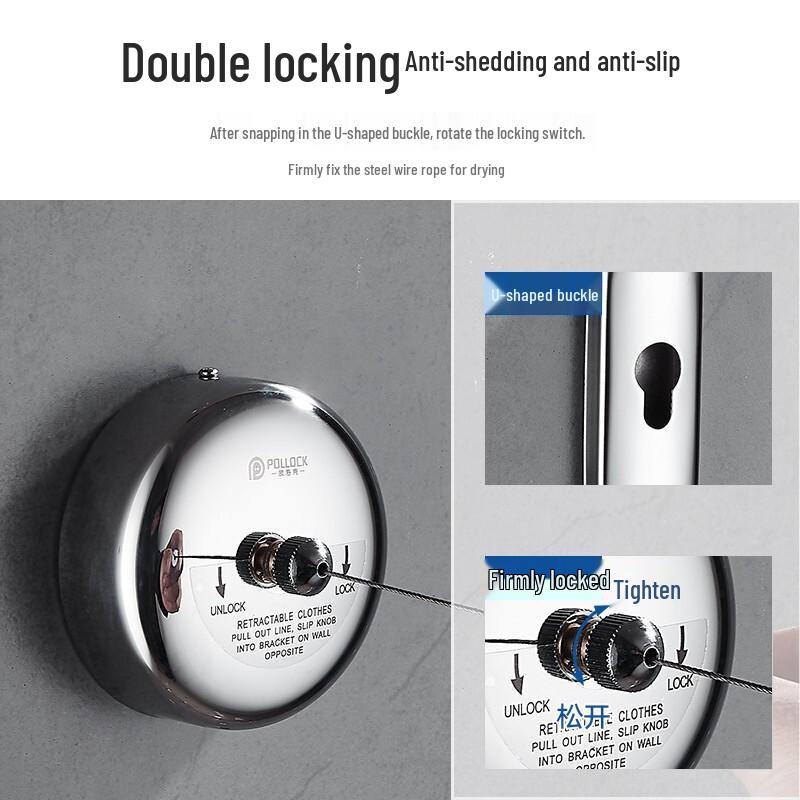 Pollock Round Retractable Clothesline