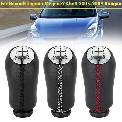 For RENAULT CLIO MK3 3 III MEGANE MK2 SCENIC MK2 5 Speed Gear Shift Knob Stick Head Car Gear Shift Lever Handle
