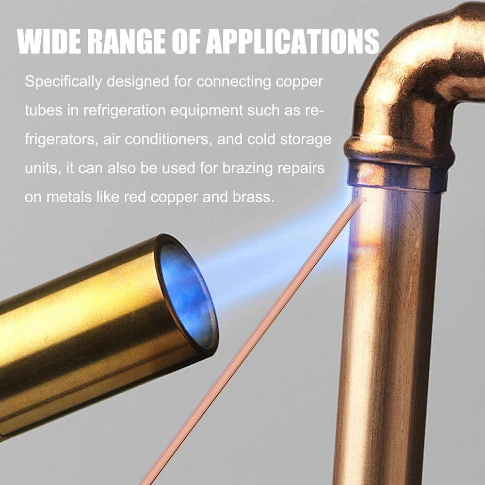 4Pcs Flat Flat Copper Electrode for Mechanical Repair and Refrigeration Equipment