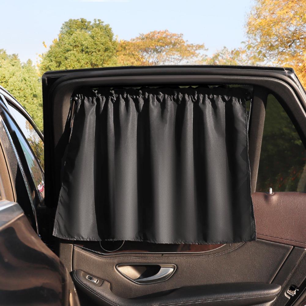 1/2Pcs With Suction Cup Car Side Window Curtains Heat Insulation Car Sunshade Car Curtain  For Baby