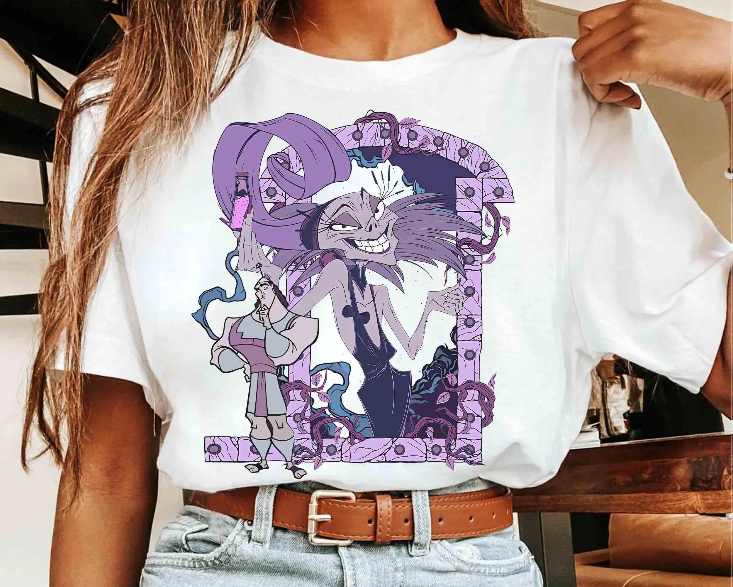

Women and Unisex Retro Villains Yzma and Kronk Halloween Tshirt The Emperors New Groove Tee S