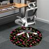 1PC Floral Pattern Chair Carpet for Office, Indoor Non-Slip Washable Carpet, Soft Comfortable Mat For Office Room Yy250930302