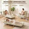 Schlafsessel 3 in 1 Schlafsofa with bed function, 90x190cm Beige