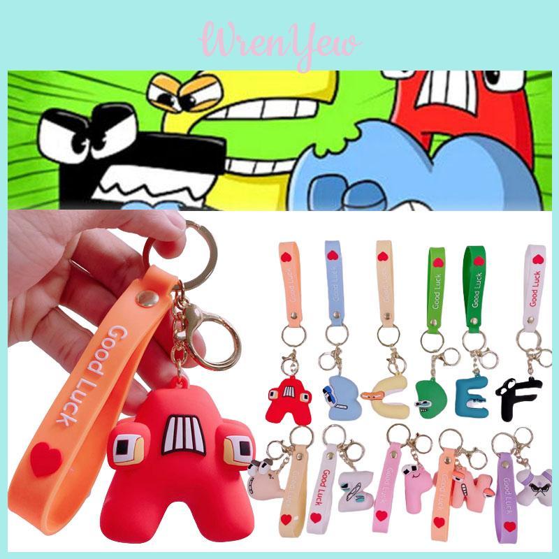 Alphabet Lore Kids Keyring Stickers Toys Pendant Figures Gift