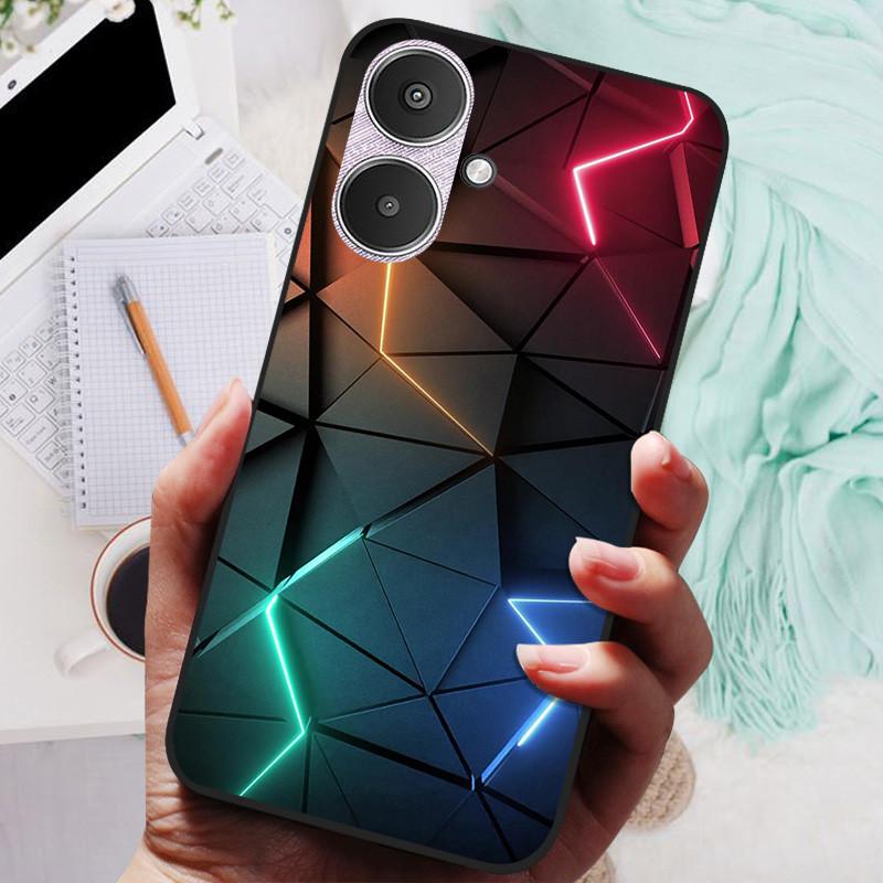 For Xiaomi Redmi 13C 5G Case Black Silicone Bumper Wolf Lions Soft TPU Covers for Xiaomi Redmi 13C 5G Funda Coque Protective