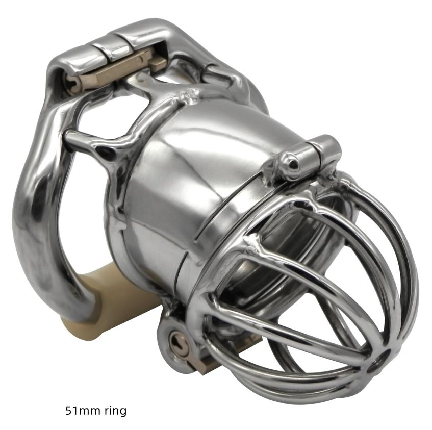 Ergonomic Stainless Steel Stealth Lock Male Chastity Device,Cock Cage,Penis Lock,Cock Ring,Chastity Belt, S076