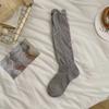 Short-sleeved Thin Women's Stockings for Spring and Summer, Featuring Bows and Ballet Style, in White with A Thick Pile Design.