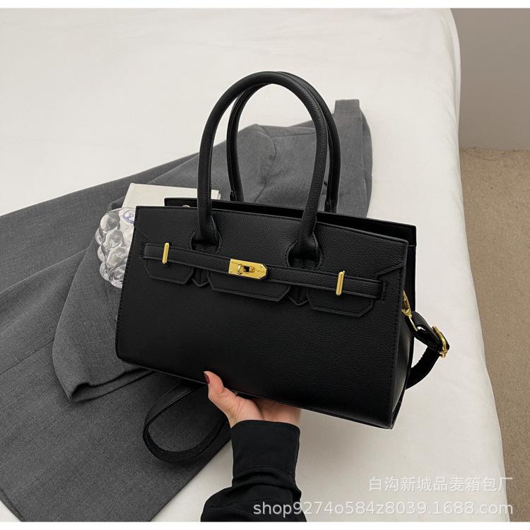 

Bags Kelly bag women s 2025 autumn and winter new platinum bag large capacity portable shoulder messenger commuter bag