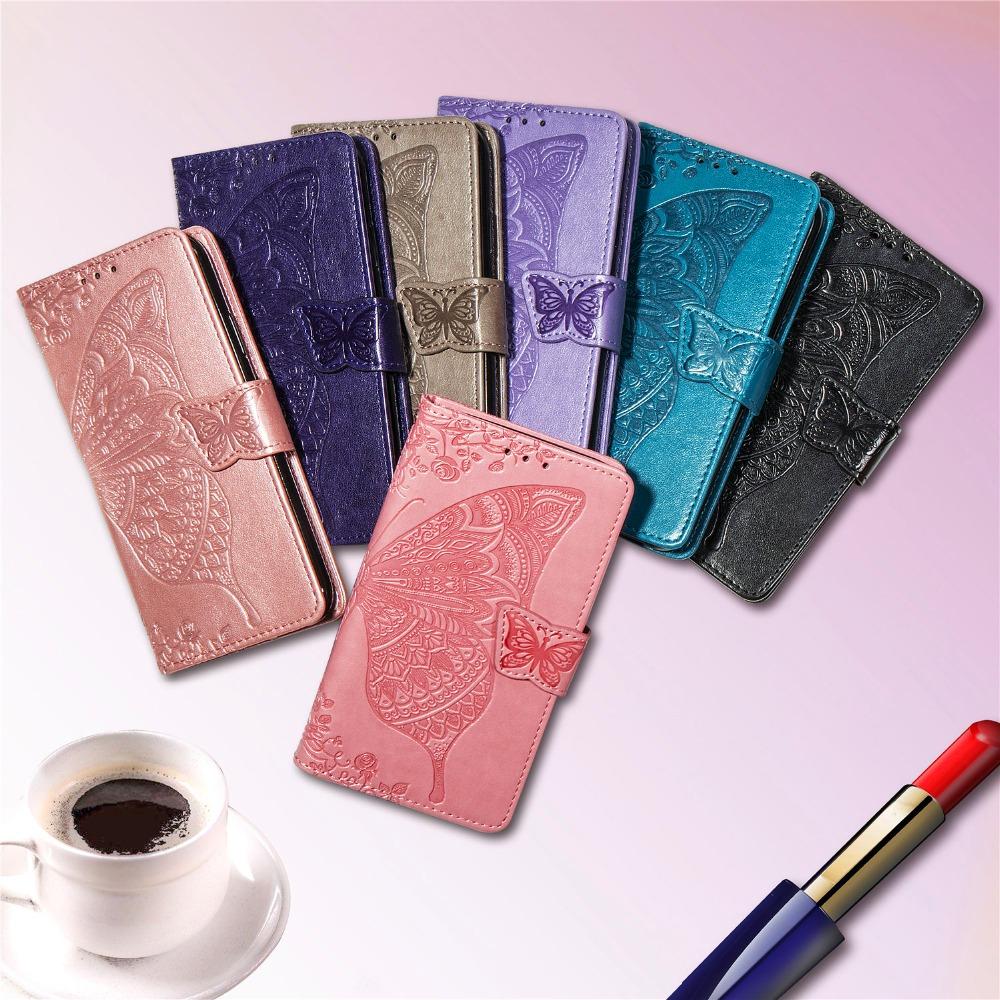 Butterfly Leather Case For Xiaomi RedMi Note 13 12 11 10 9 8 Pro Plus 5G 4G 12S 11S 10S 9S 7 10T 10C 12C 13C Flip Case Cover