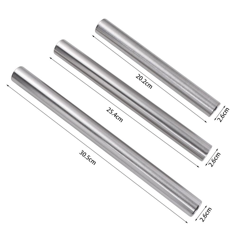 Smooth Surface Stainless Steel Rolling Pin 8/10/12inch Dough Bake Roller Kitchen Baking