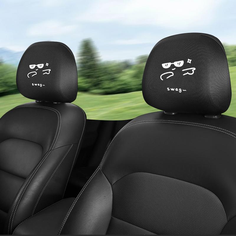 Car Headrest Covers Car Seat Headrest Protector Dustproof and Washable Car Seat Head Rest Cover Protector for Truck Bus SUV