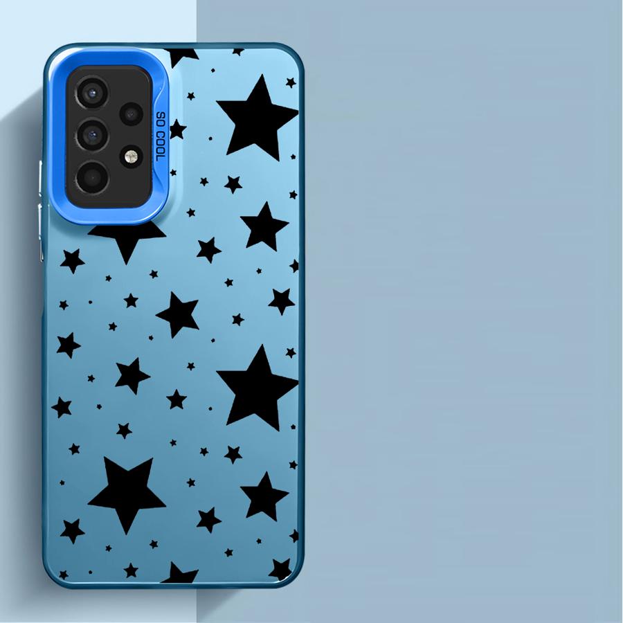 Five Pointed Star Phone Case for Samsung Galaxy A14 A13 A15 A23 4G A34 A33 A53 A24 A54 A35 A55 5G A11 A12 Capa Cover