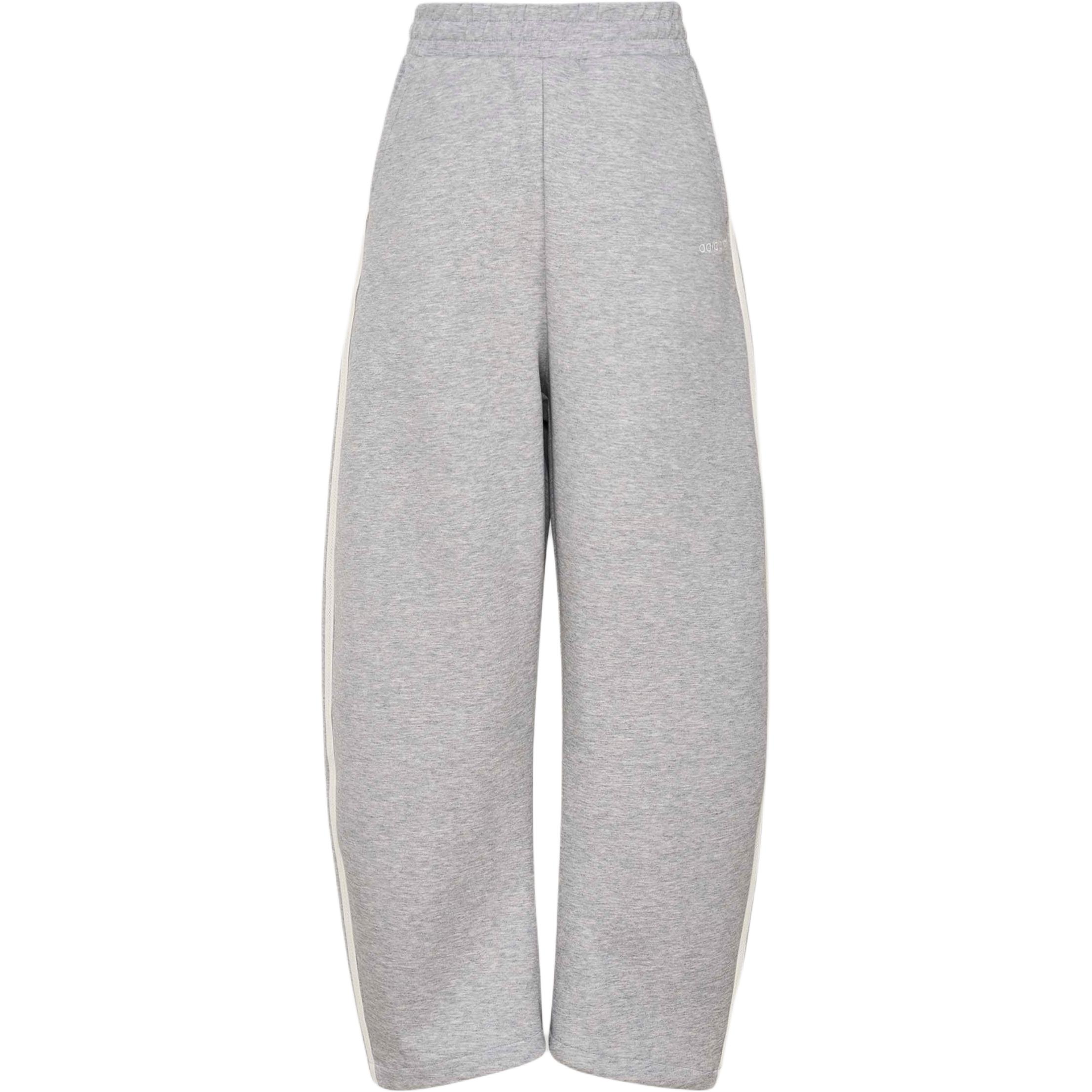 

Adidas Originals Curved Pant Three Stripes Loose Fit Drawstring Tapered Knit Sports Pants Women pants KX7982 XL