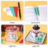 3D Notepad Tear Away Paper Carving Art Snowman 3D Memo Pad with 2026 Calendar for Birthday Xmas Present 3D Paper Carving Notepad