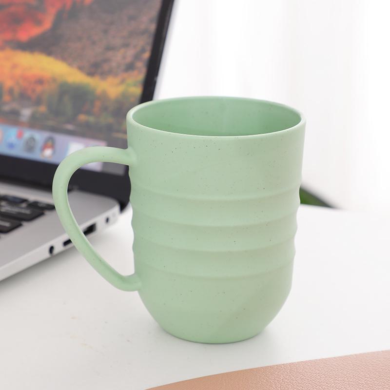 

Wheat Straw Toothbrush & Drinking Cup - Eco-Friendly Plastic for Home, Dorms, or Commercial Use 301-400ml