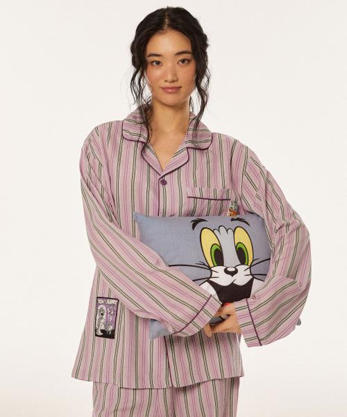 

[SPAO] Пижама с длинным рукавом Том и Джерри SPPPG23U12 [Отправка из Кореи] 100% Оригинал Purple - S