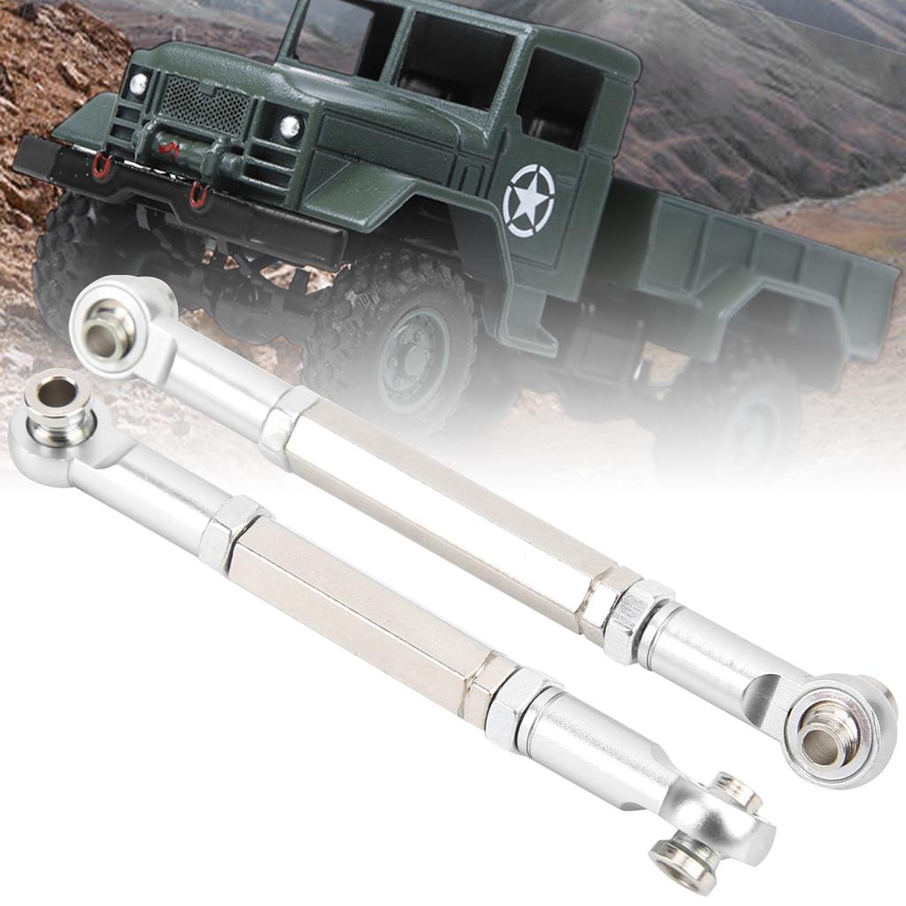 8Pcs Upgrade Metal Pull Rod Steering Pull Rod for WPL/MN/Feiyu 1/16 RC Car Spare PartsSilver