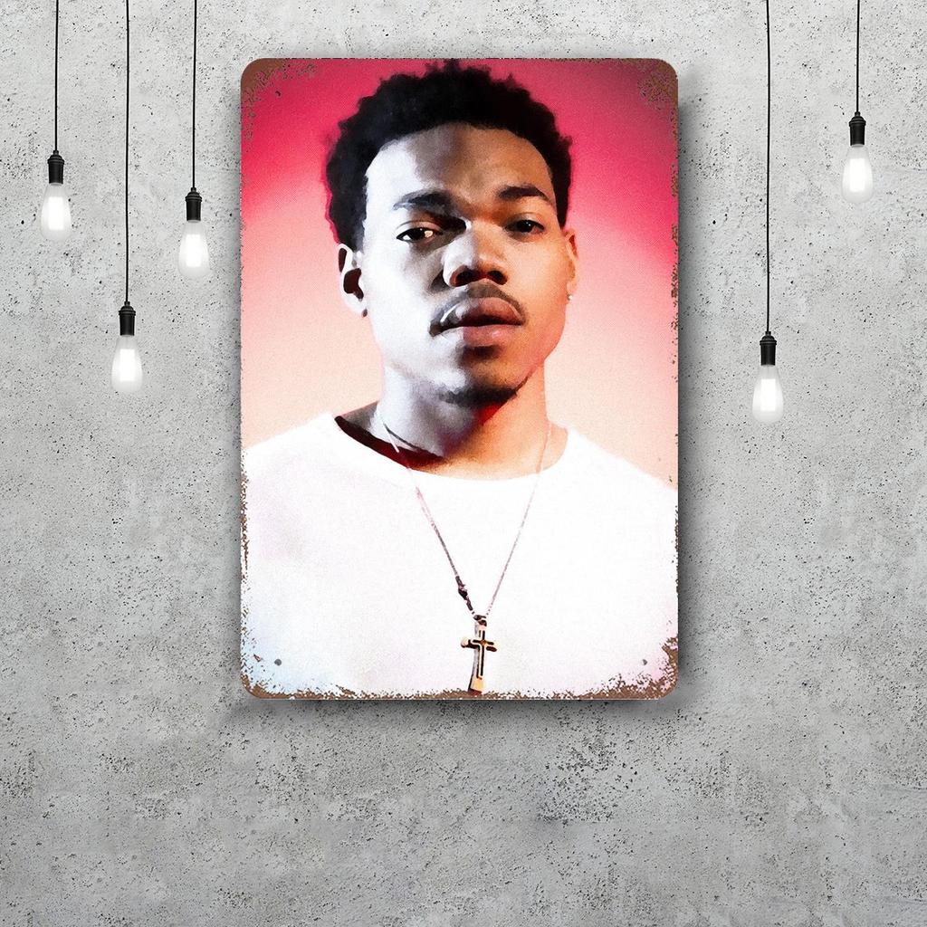 Chance the Rapper Classic Poster Rusty Metal Plaque Retro Decorative Plate Bar Man Cave Garage Club Metal Sign Wall Decoration
