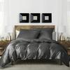 Satin Silk 3-Piece Bedding Set: Duvet Cover, Pillowcase, Pillow Core Cover