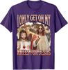 2026I Only Get On My Knees for Jesu Funny Offensive Adult HumorT-Shirt Easter Day Novelty Gift Catholic Saying Tee Faith Graphic
